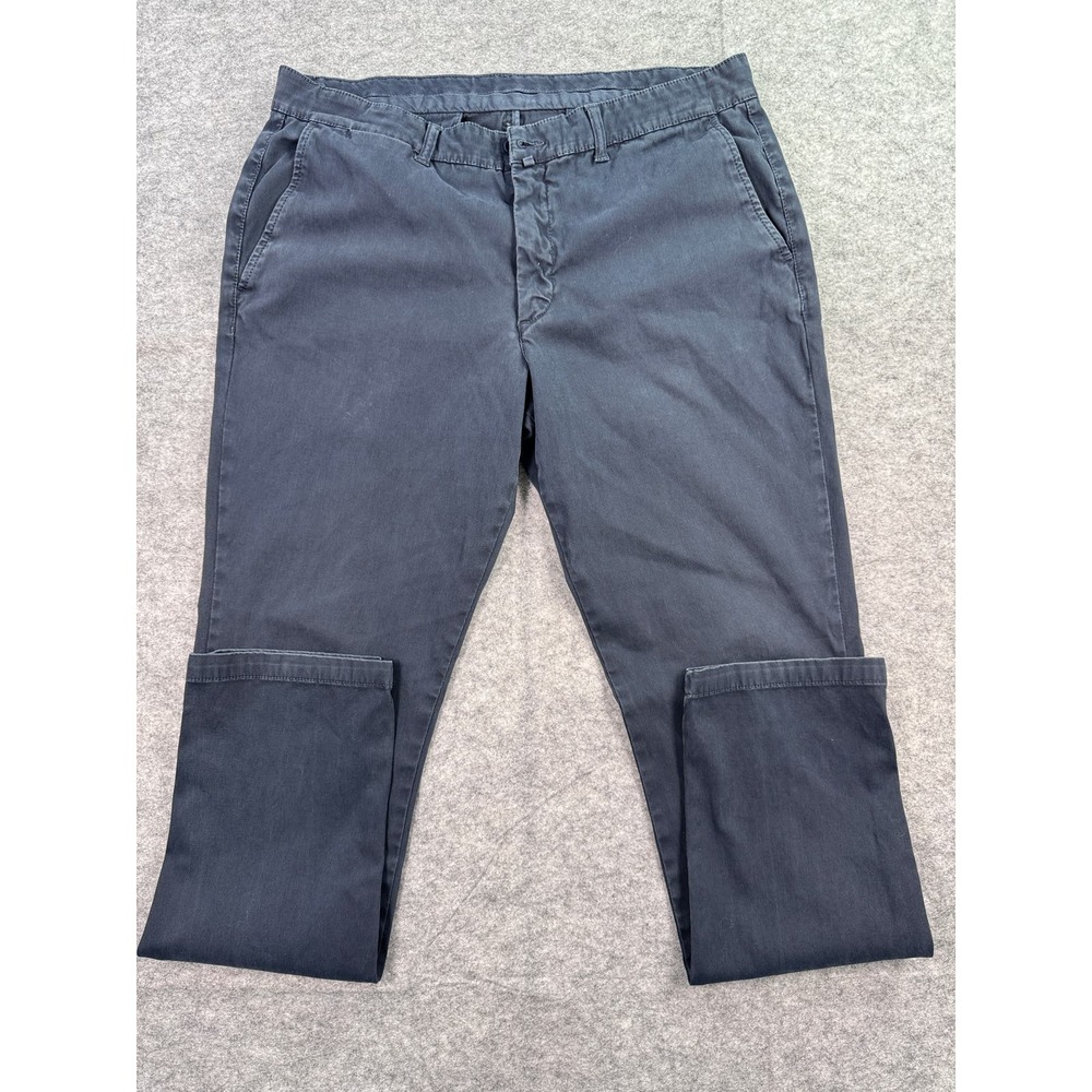 Spada Roma Men's 36x33 New Billy Made in Italy Blue Chino Pants